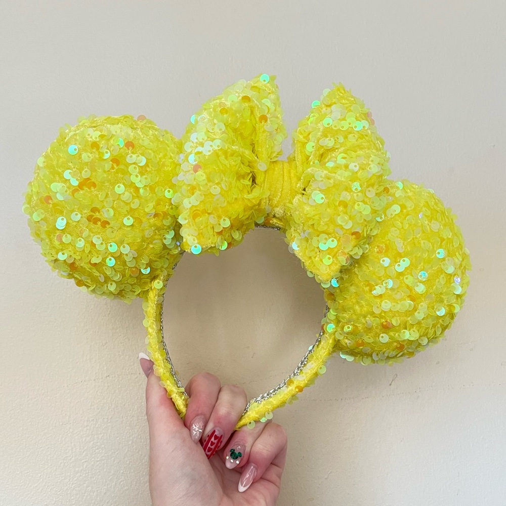 Sunshine Yellow Iridescent Mouse Ears